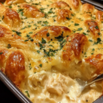 Cheesy Chicken Crescent Bake