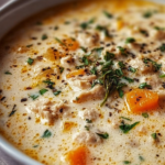 Creamy Italian Ground Chicken Soup