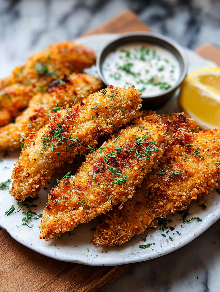 Crispy Oven Baked Chicken Tenders