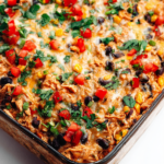 Easy Chicken Burrito Casserole