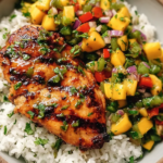 Honey Lime Chicken with Mango Salsa