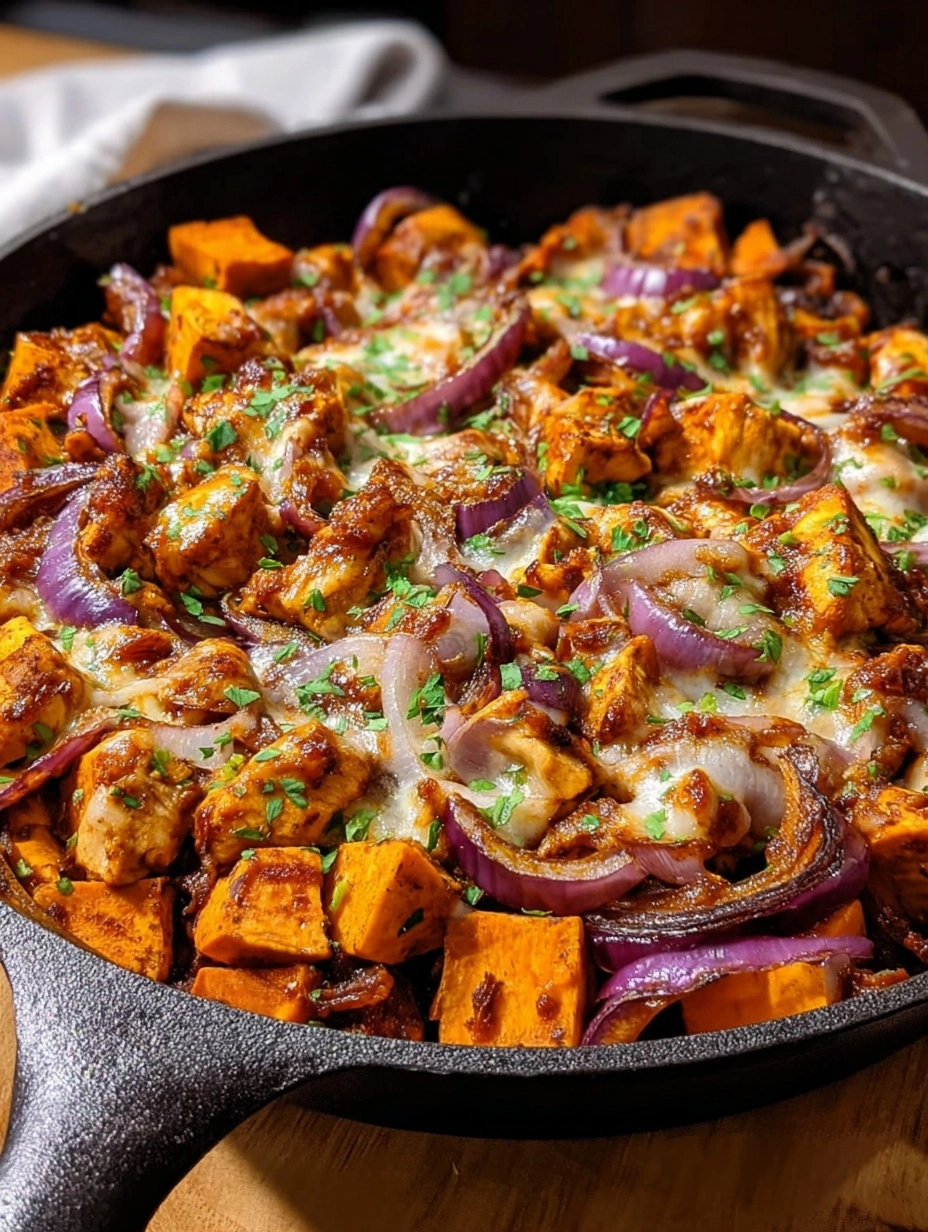 BBQ Chicken Sweet Potato Skillet