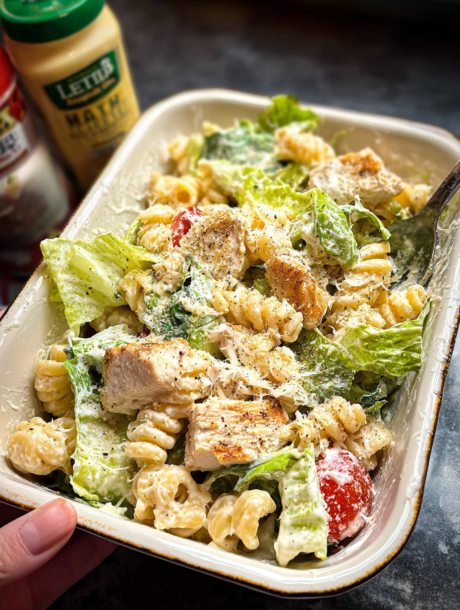 Chicken Caesar Pasta Salad