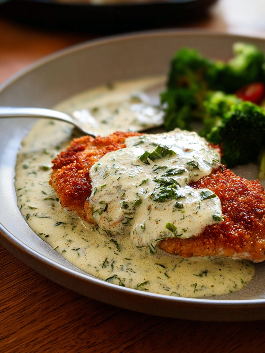 Chicken in Basil Cream Sauce