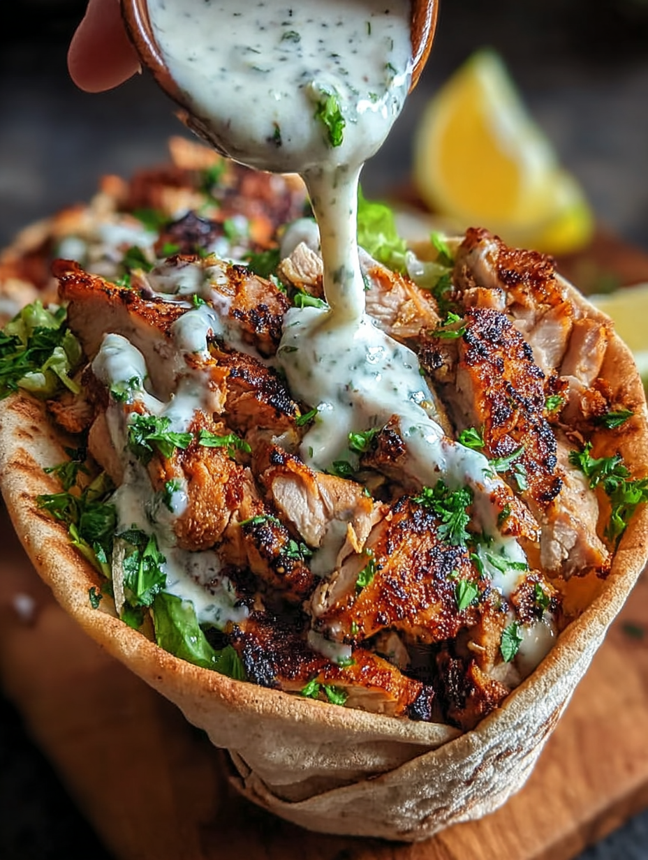 Chicken Shawarma with Garlic Sauce