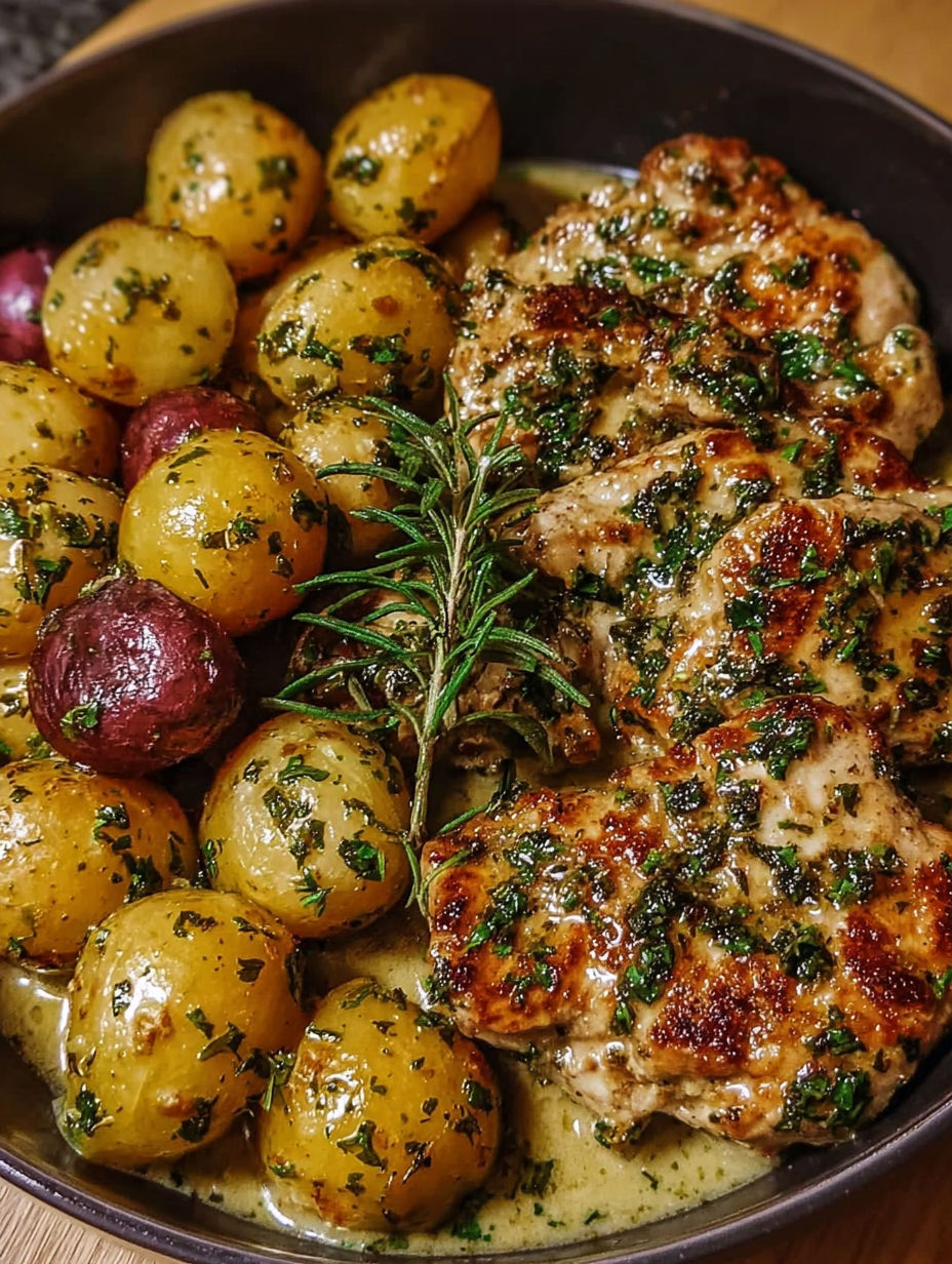 Cowboy Garlic Chicken & Potatoes