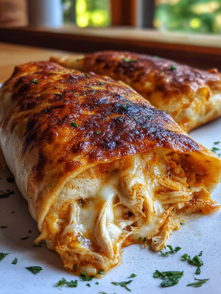Crispy Baked Chicken Chimichangas