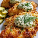 Crispy Dill Pickle Parmesan Chicken