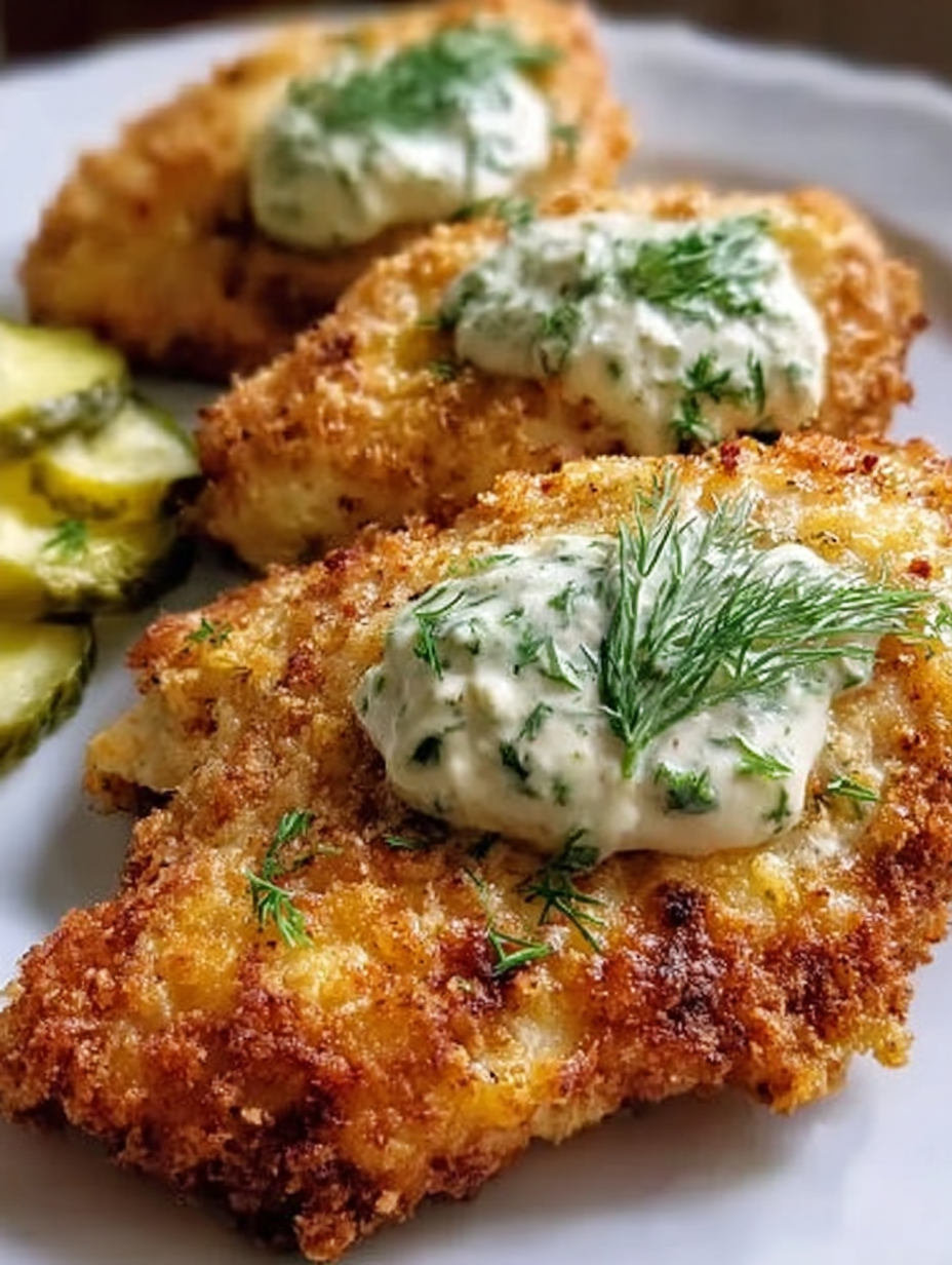 Crispy Dill Pickle Parmesan Chicken