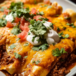 Easy Cheesy Ground Beef Enchiladas