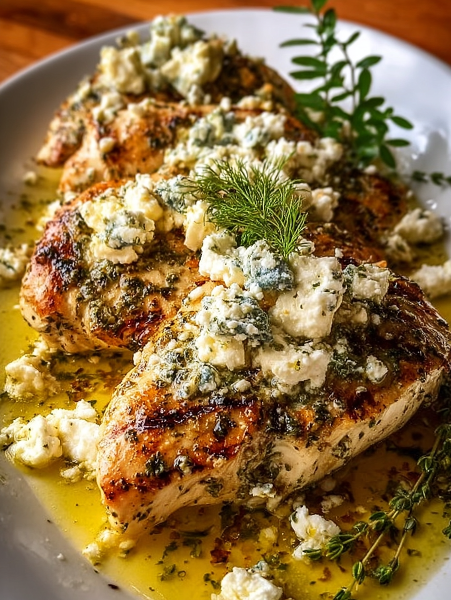 Greek Chicken with Lemon and Feta