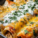 High Protein Chicken Enchiladas