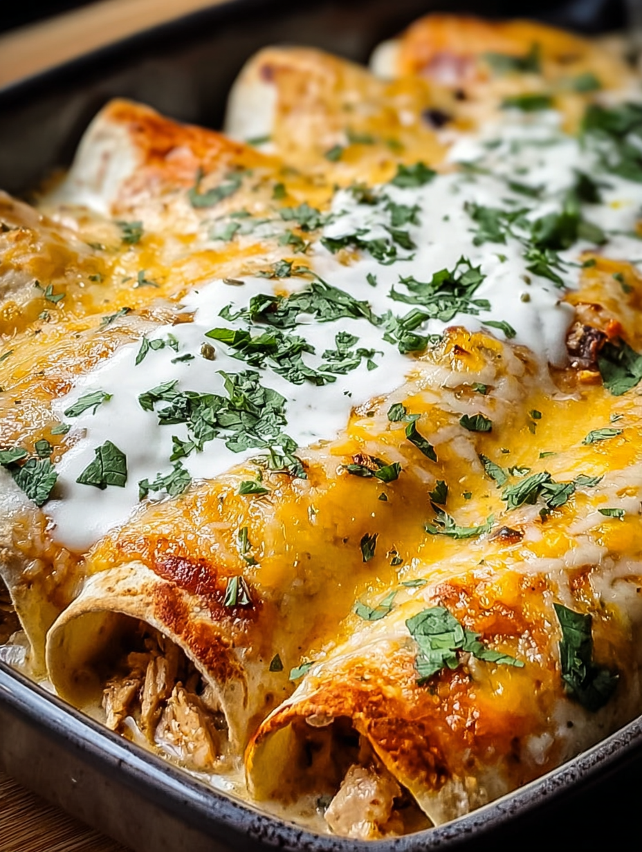 High Protein Chicken Enchiladas