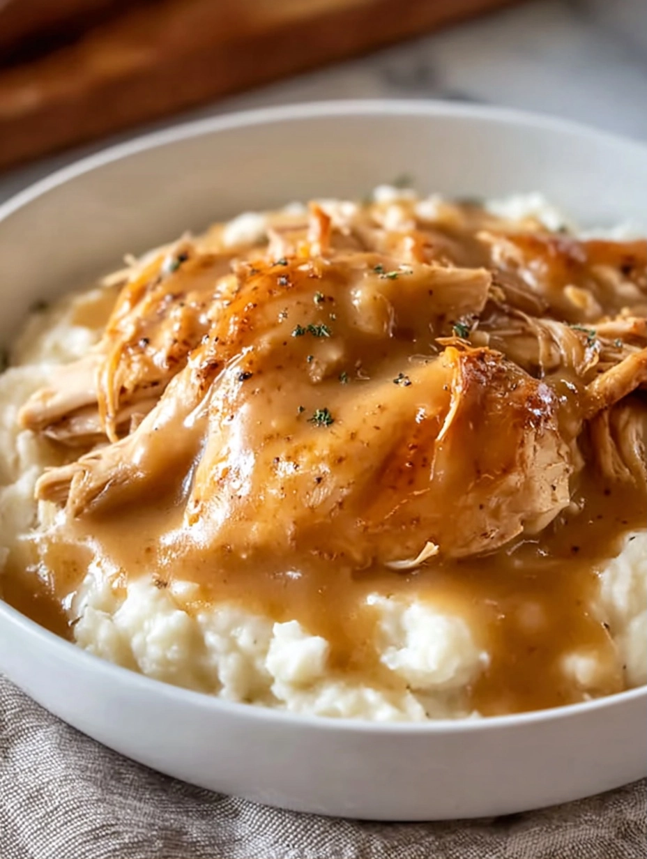 Slow Cooker Chicken and Gravy