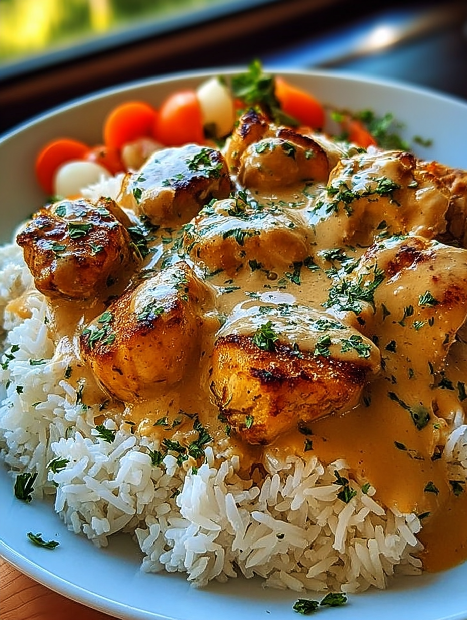 Smothered Chicken and Rice