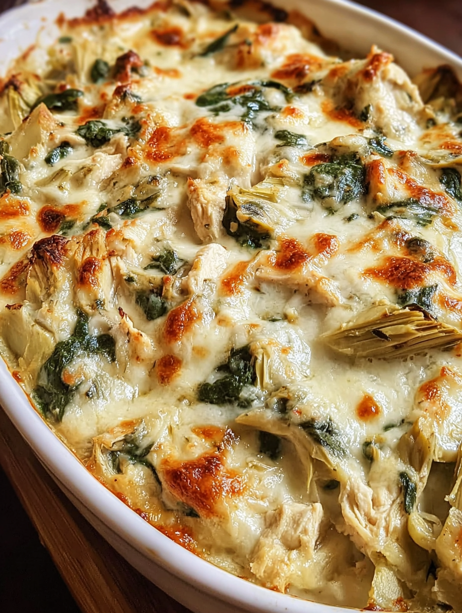 Spinach and Artichoke Chicken Casserole