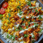 Street Corn Chicken Rice Bowl