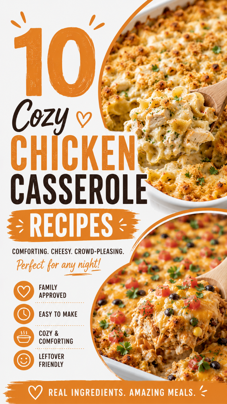 10 Cozy Chicken Casserole Recipes the Whole Family Will Devour