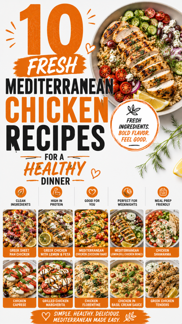 10 Fresh Mediterranean Chicken Recipes for a Healthy Dinner