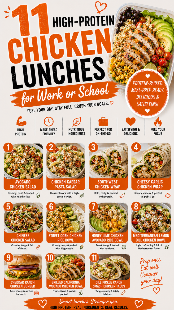 11 High-Protein Chicken Lunches to Pack for Work or School