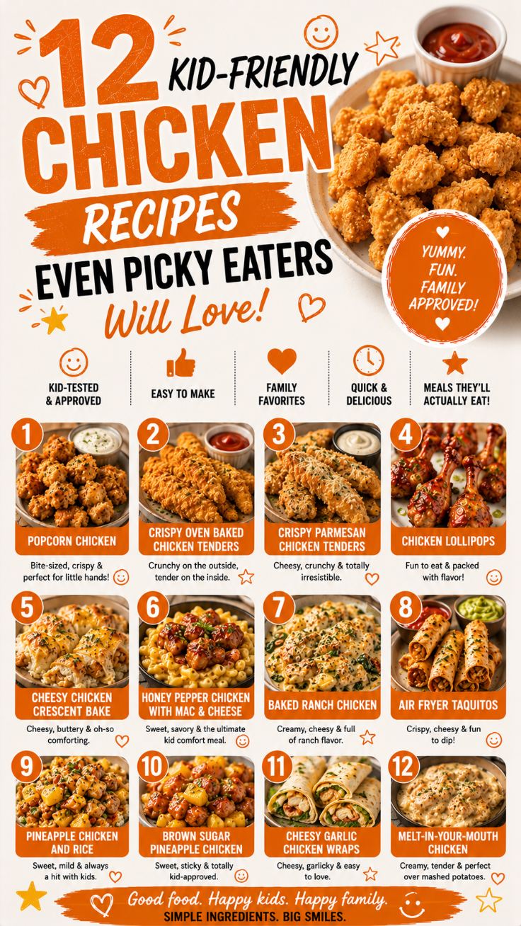 12 Kid-Friendly Chicken Recipes Even Picky Eaters Will Love