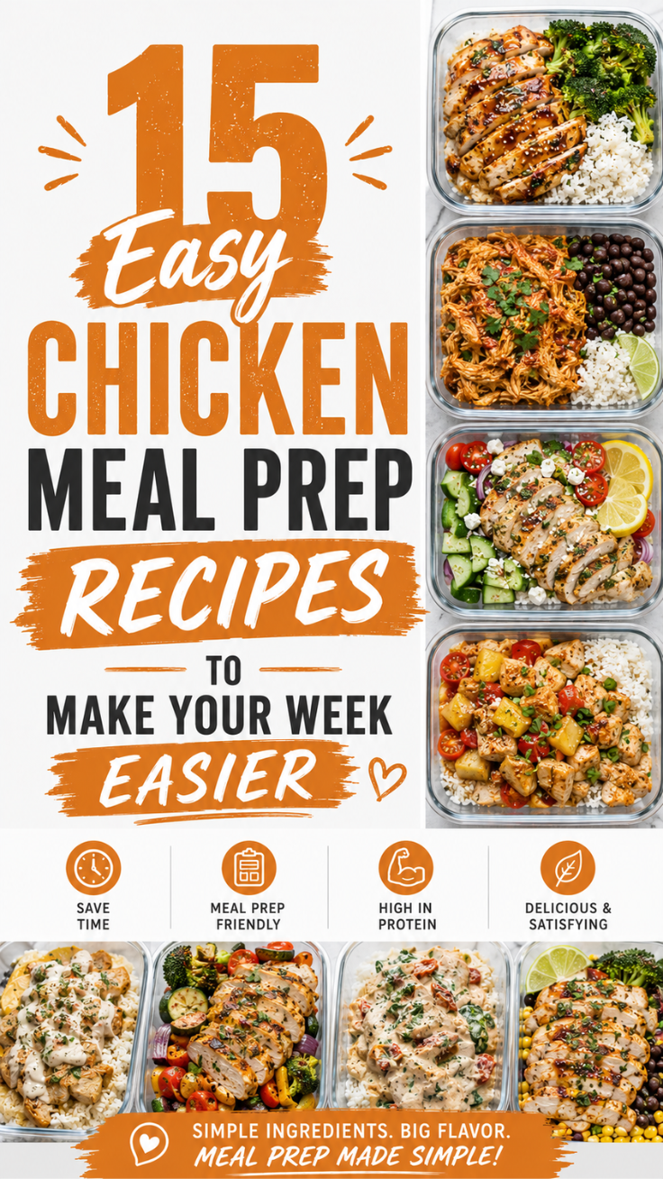15 Easy Chicken Meal Prep Recipes to Make Your Week Easier