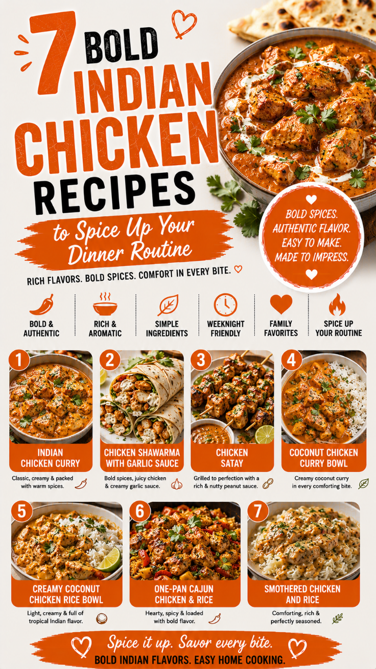 7 Bold Indian Chicken Recipes to Spice Up Your Dinner Routine