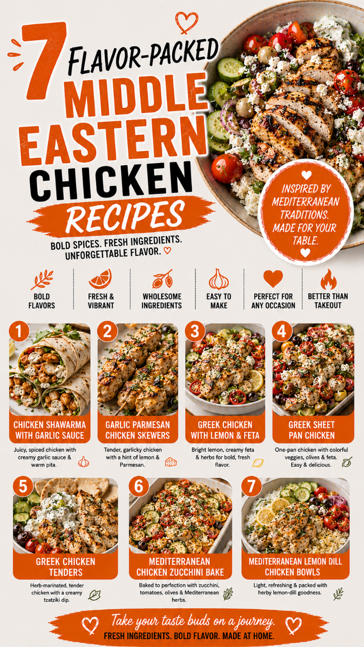 7 Flavor-Packed Middle Eastern Chicken Recipes to Try This Week