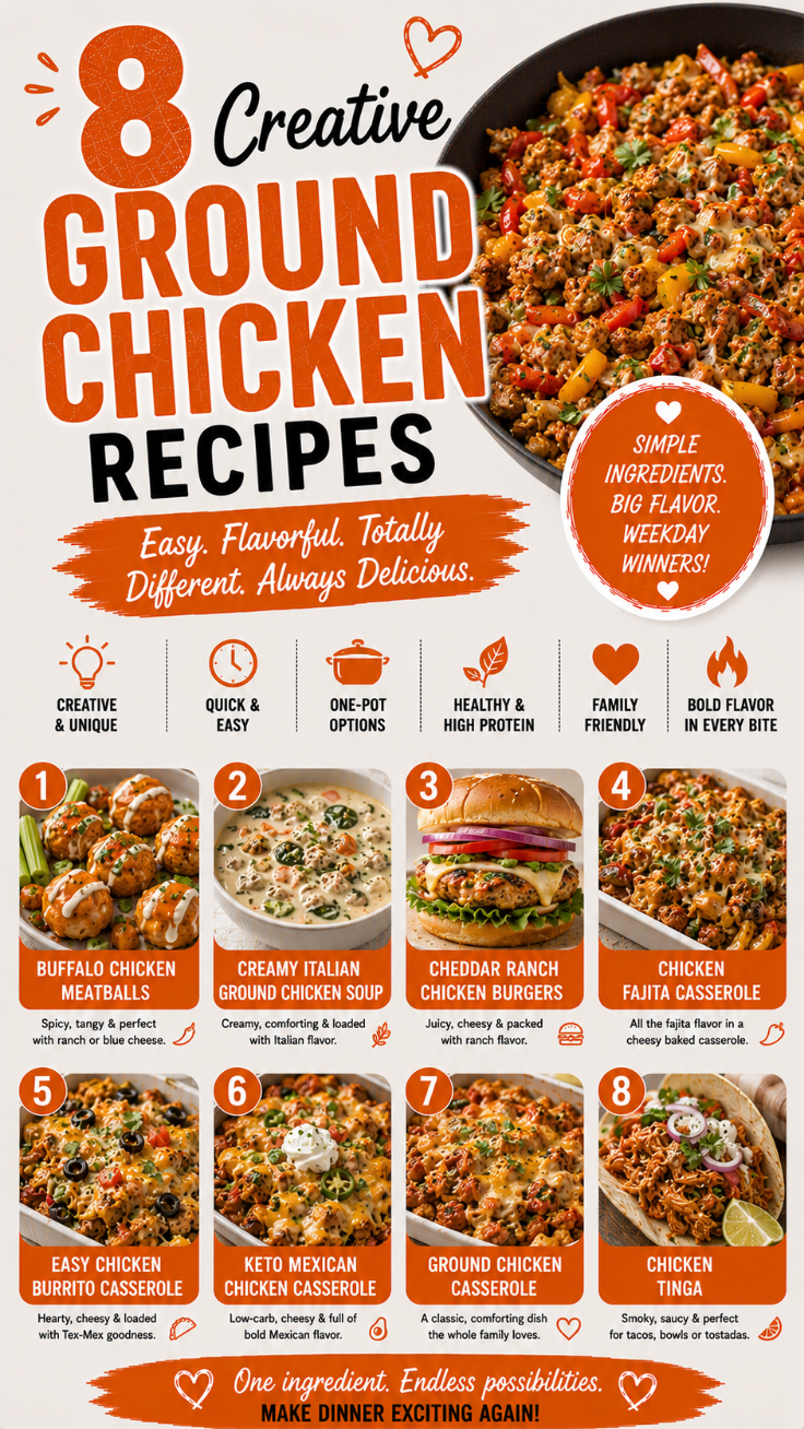 8 Creative Ground Chicken Recipes You’ve Never Thought to Try