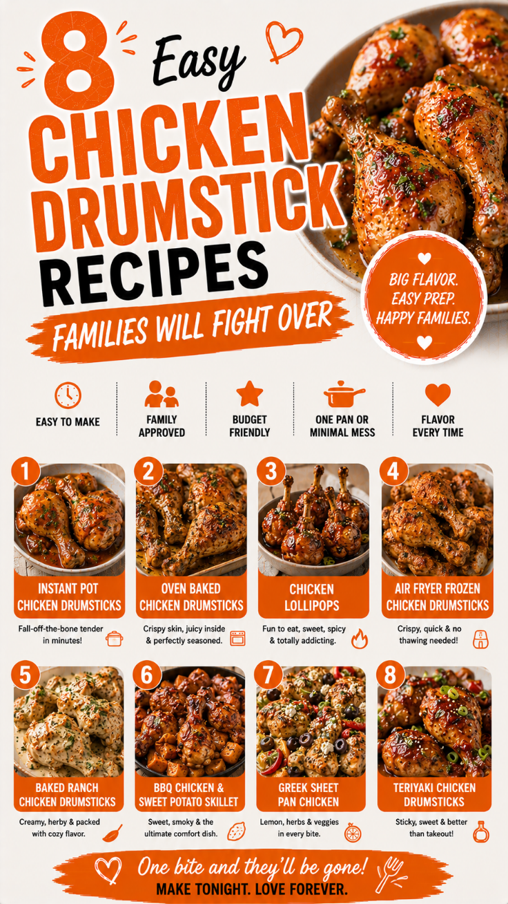 8 Easy Chicken Drumstick Recipes Families Will Fight Over