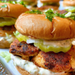 Alabama White Blackened Chicken Sliders