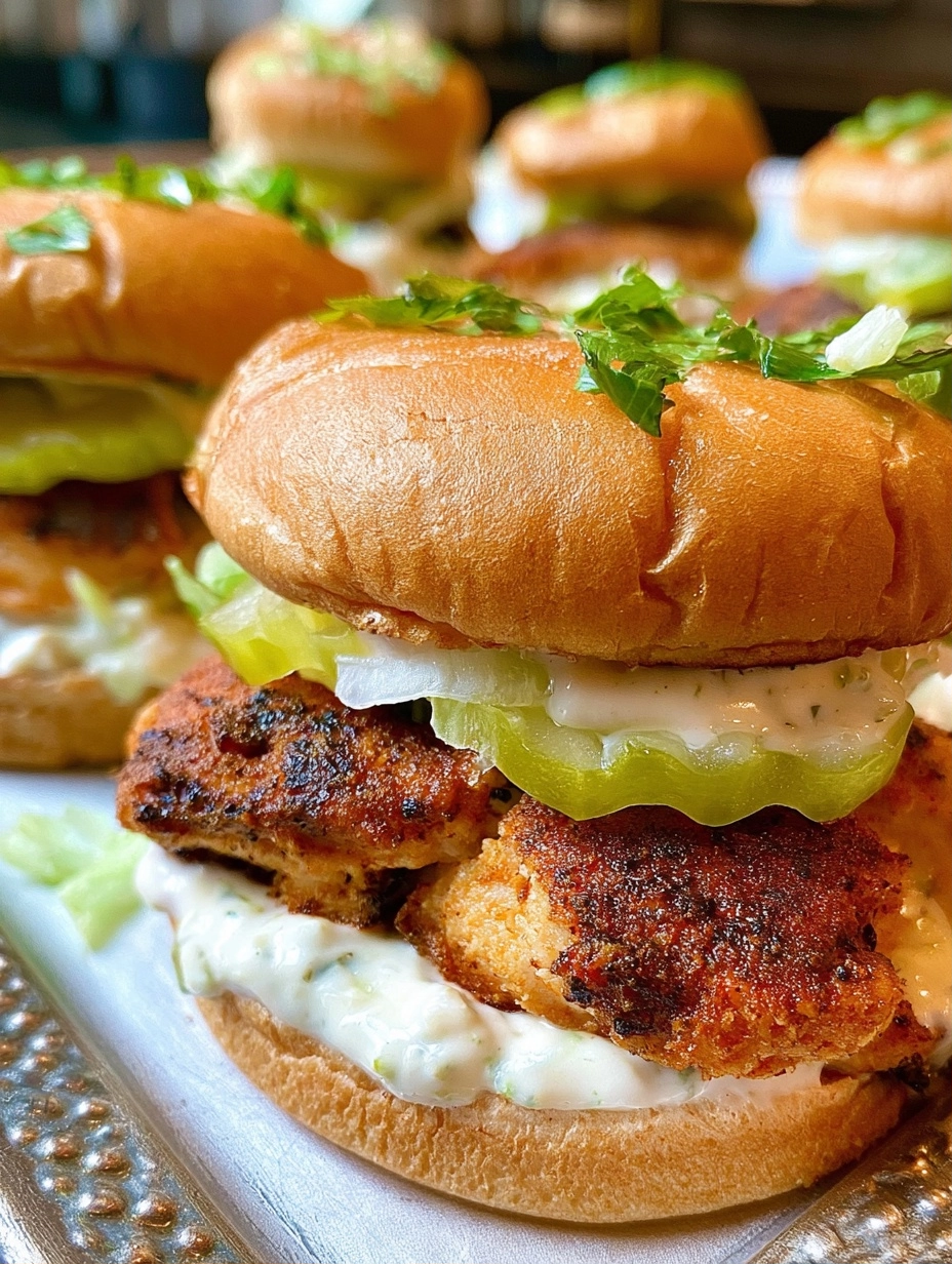 Alabama White Blackened Chicken Sliders