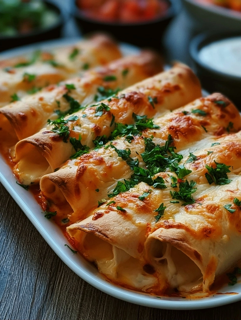 Baked Cream Cheese Chicken Taquitos are the perfect easy dinner idea
