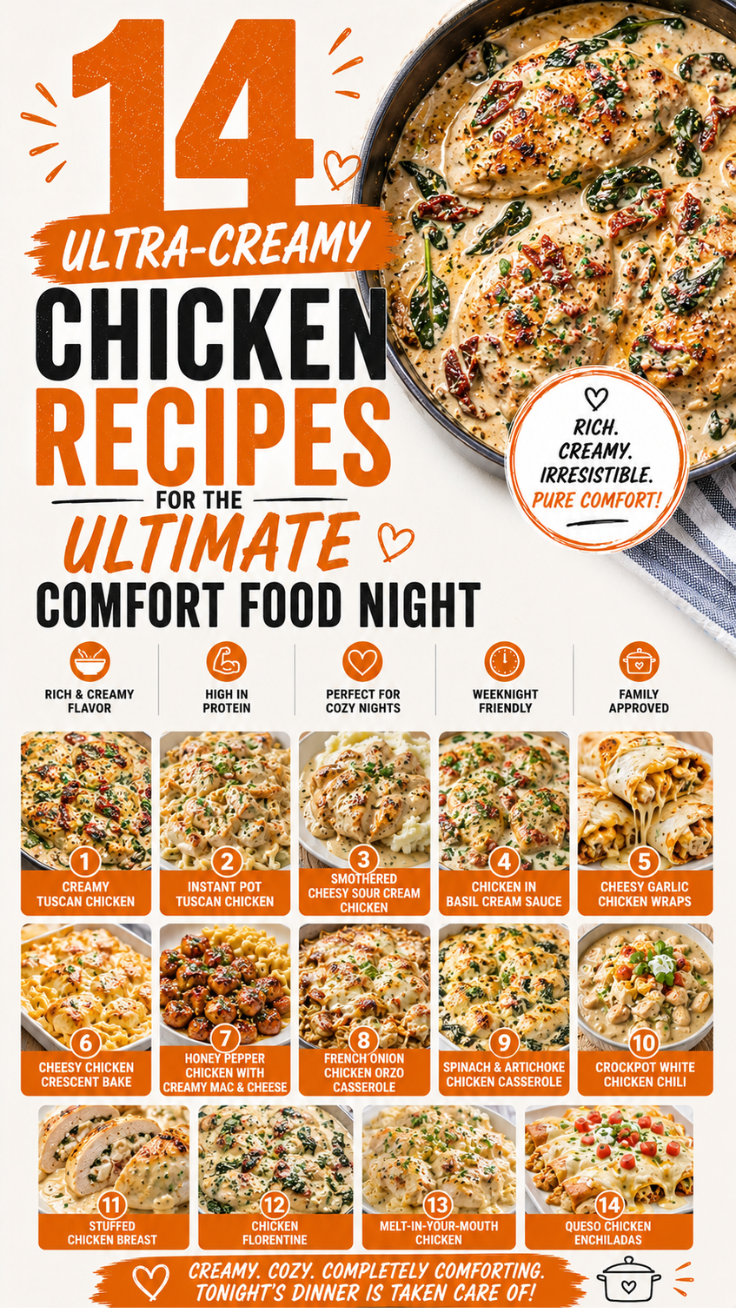 14 Ultra-Creamy Chicken Recipes for the Ultimate Comfort Food Night