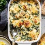 Creamy Spinach Artichoke Chicken Bake (with Greek Yogurt)
