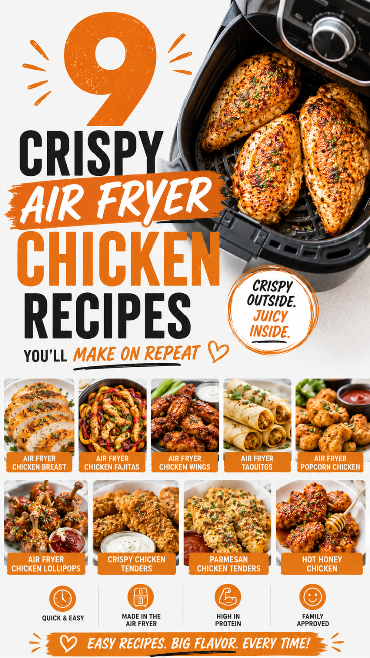 9 Crispy Air Fryer Chicken Recipes You’ll Make on Repeat
