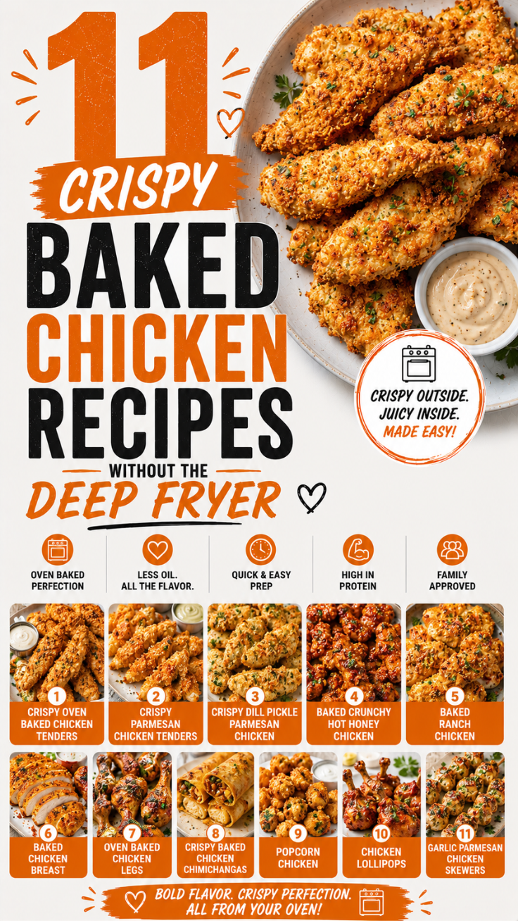 11 Crispy Baked Chicken Recipes Without the Deep Fryer