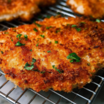 Crispy Panko Crusted Chicken Breasts!