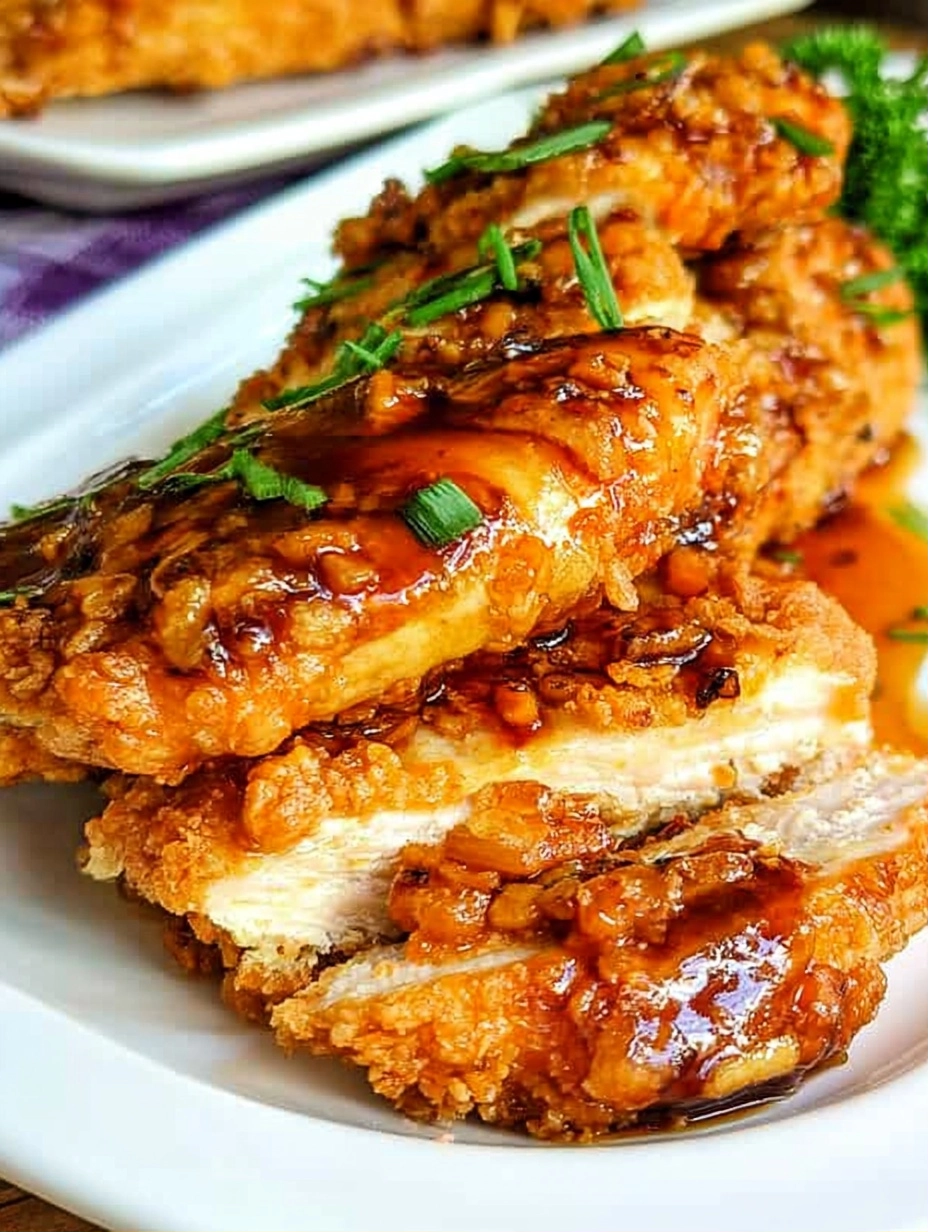 Double Crunch Honey Garlic Chicken Breasts