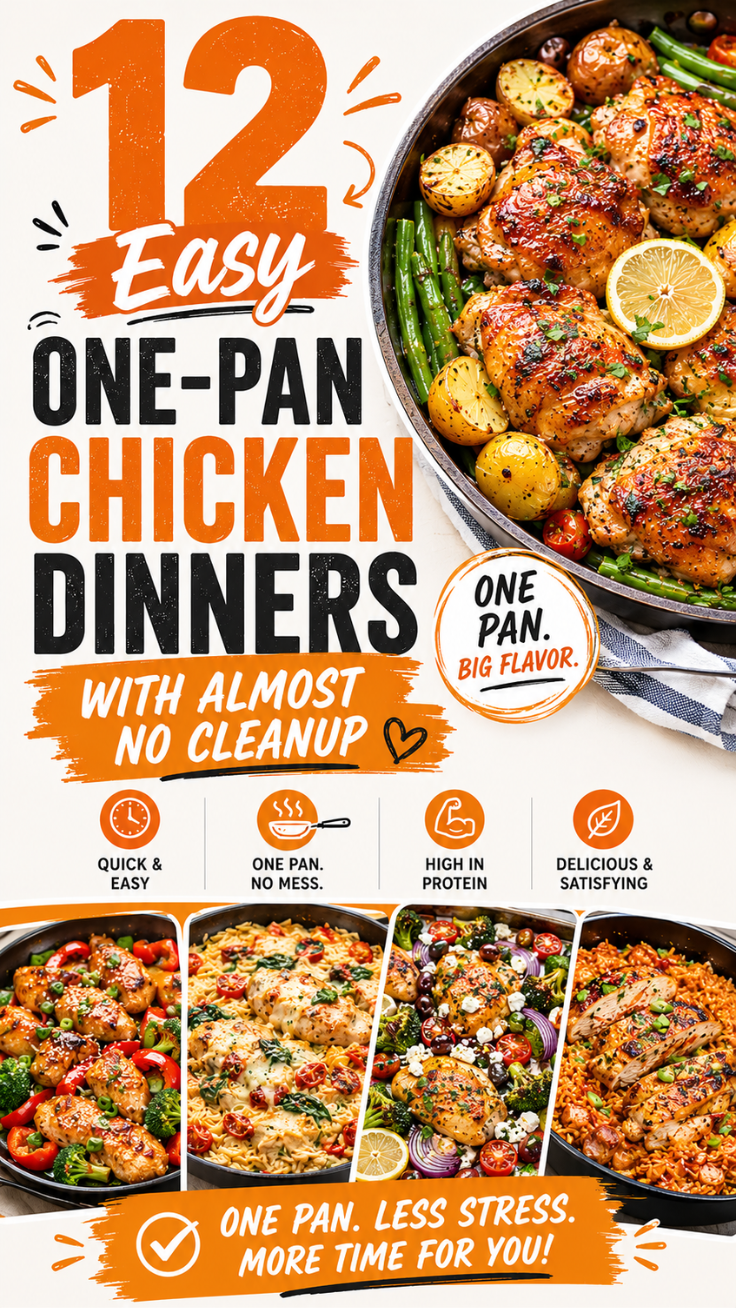 12 Easy One-Pan Chicken Dinners with Almost No Cleanup