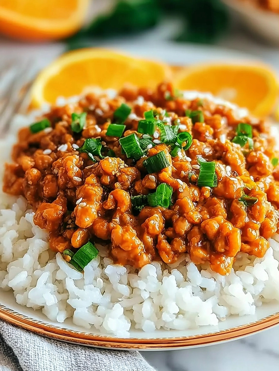 Easy Orange Ground Chicken Recipe (25-Minutes)