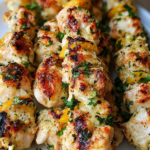 Garlic Parmesan Chicken Kebabs