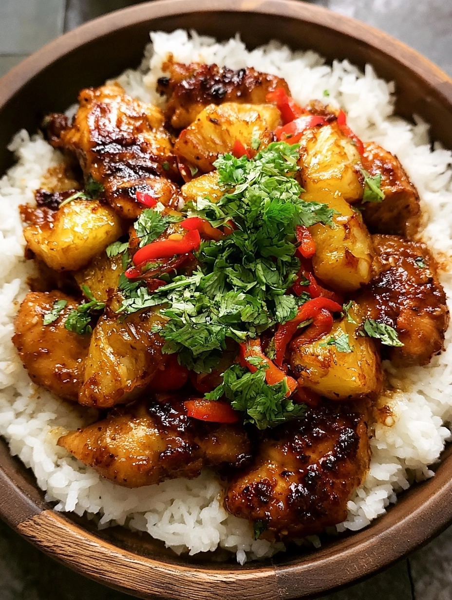 Hawaiian Chicken with Coconut Rice