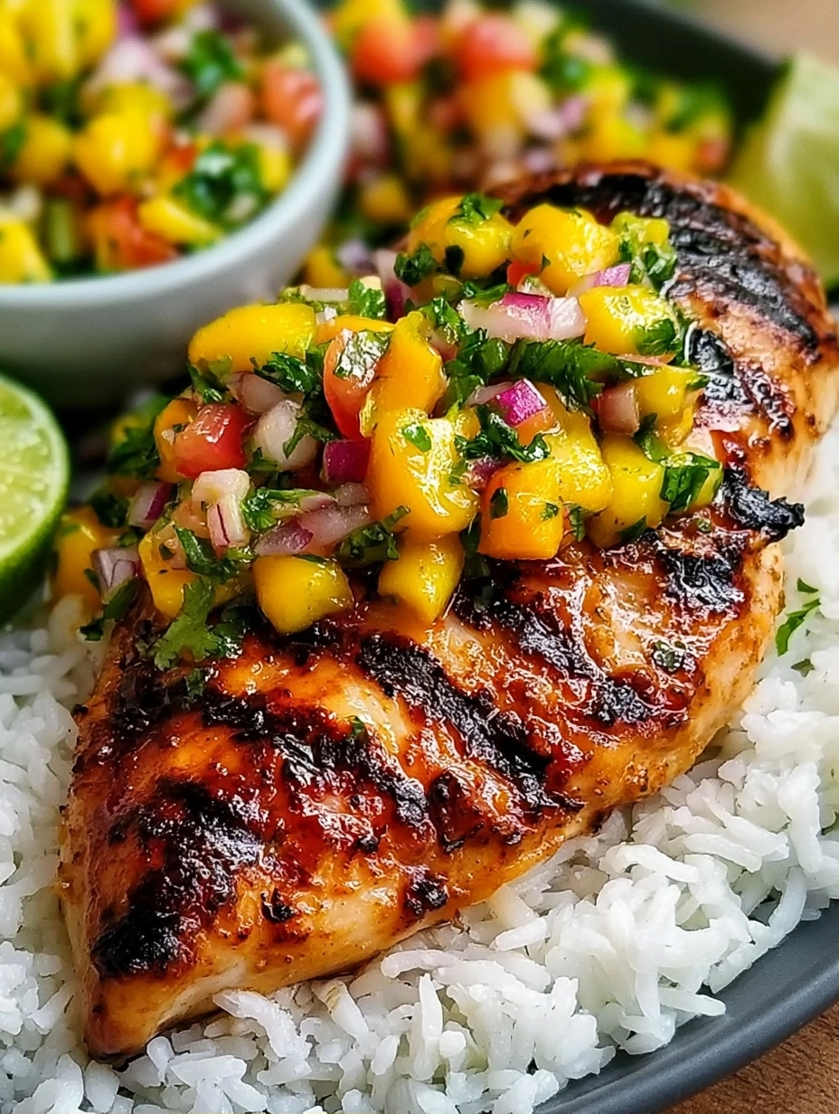 Honey Lime Chicken with Mango Salsa