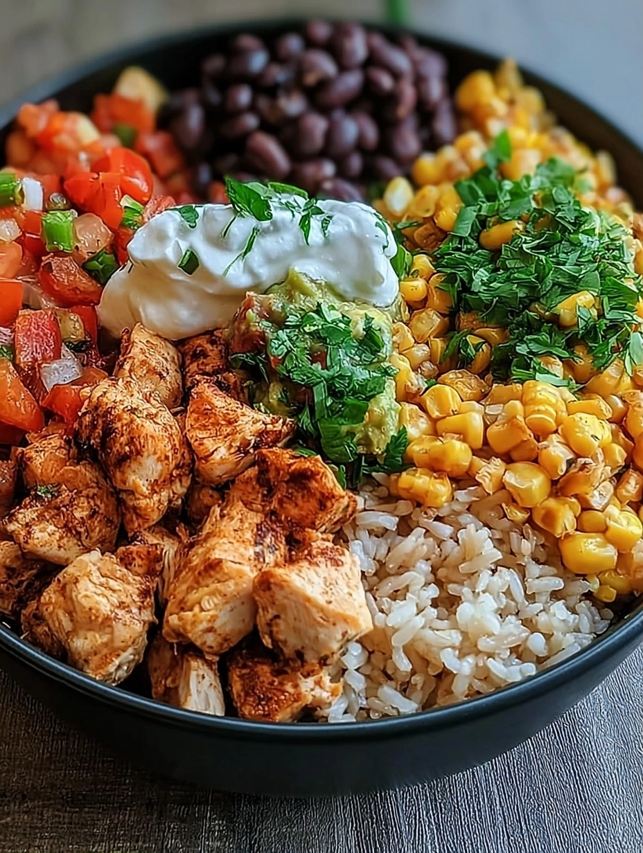 One-Pan Chicken Burrito Bowl (30 minutes)