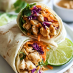 Peanut Chicken Wraps