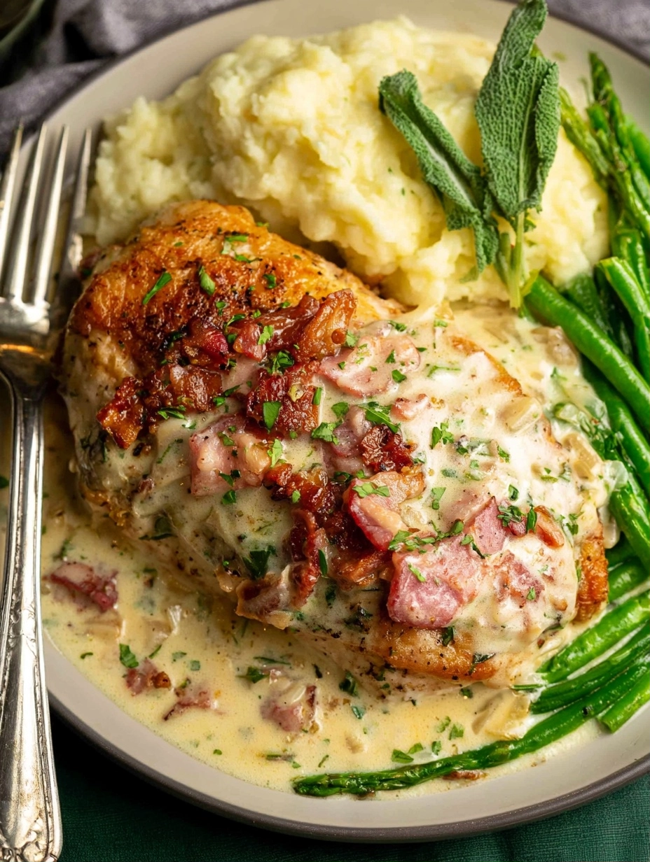 Tuscan Pancetta Chicken Breast in Garlic Cream Sauce