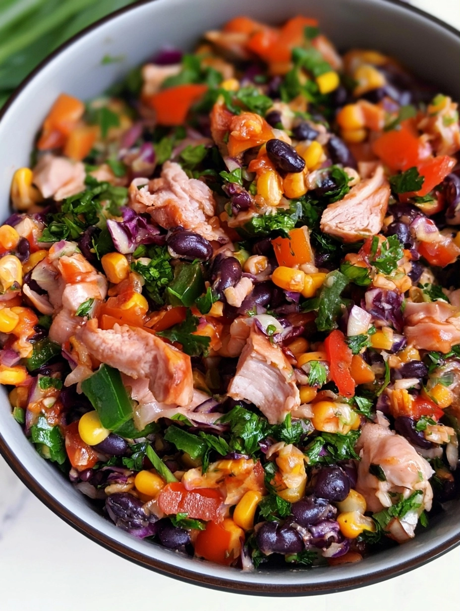 BBQ Chicken Dense Bean Salad