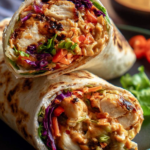 Thai Peanut Chicken Wrap