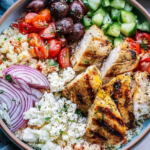 The BEST Healthy Greek Chicken Bowl